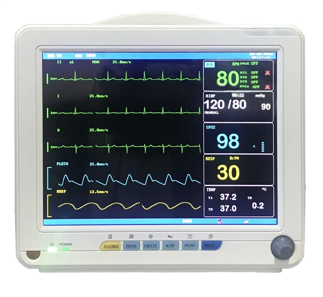 China Manufacture Cheap Puao Pdj-3000 Portable Patient Monitor for Hospital Patient Vital Signs