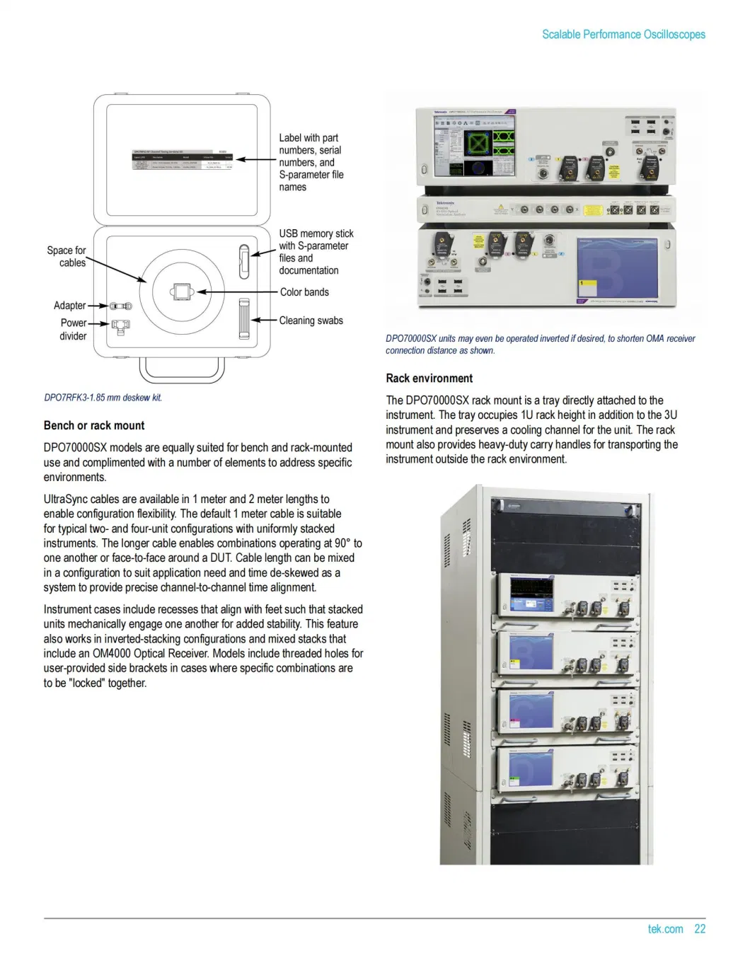 Dps77004sx Dual Unit System70 GHz 200 GS/s Dpo70000sx Ati Performance Oscilloscope