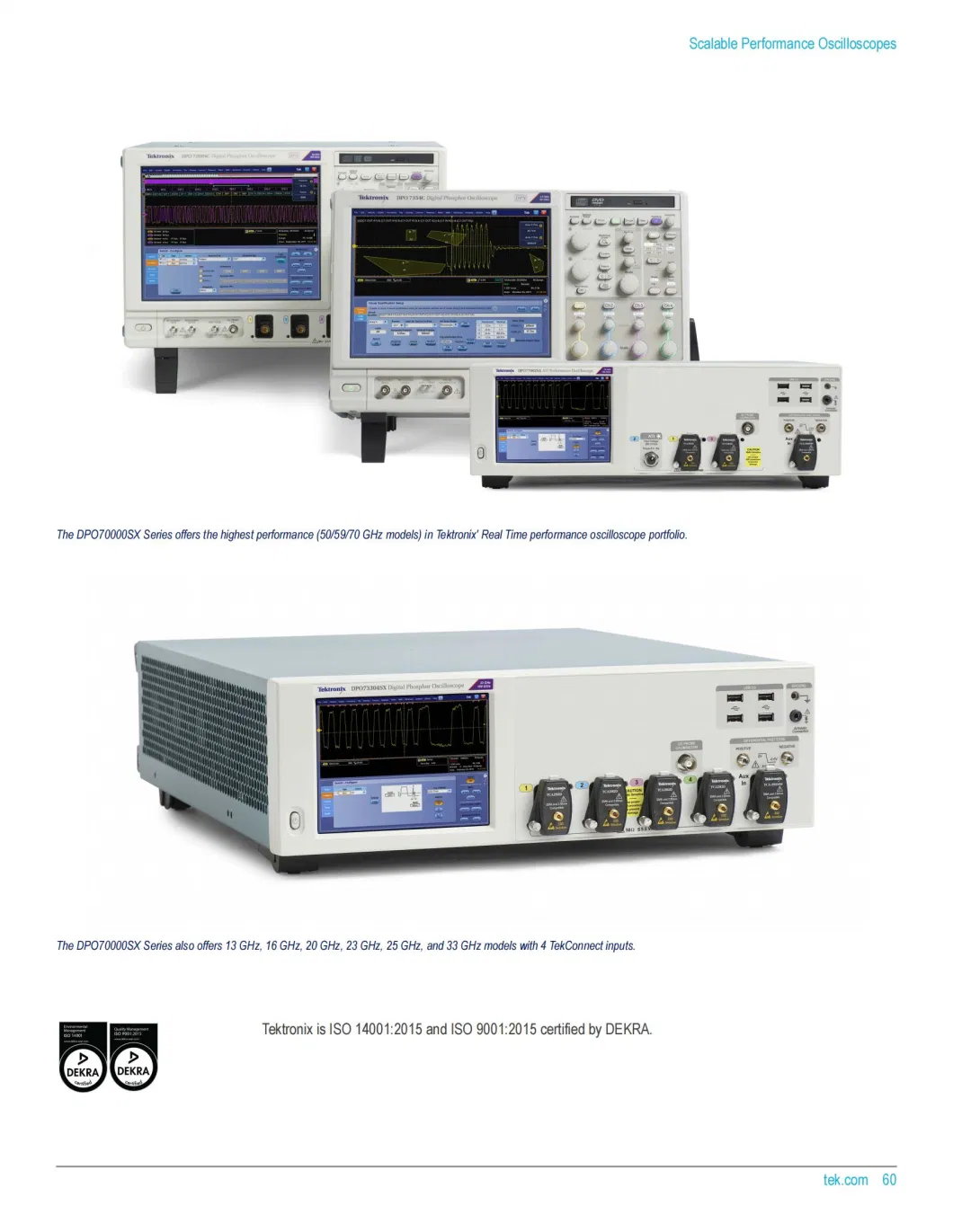Dps77004sx Dual Unit System70 GHz 200 GS/s Dpo70000sx Ati Performance Oscilloscope