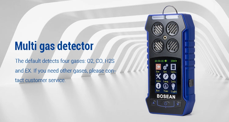 Bosean New Design Handheld Multi 4 Gas Monitor with Smart Sensor