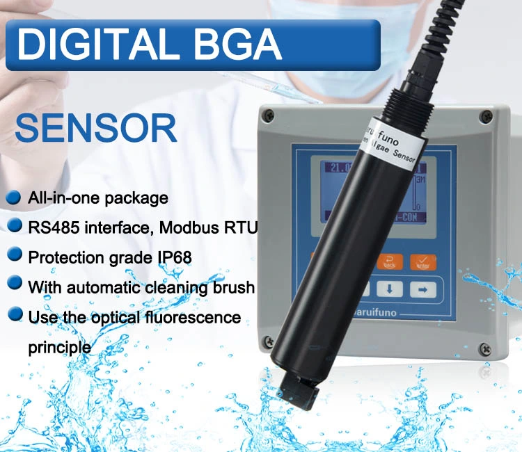 Diameter 45mm Water BGA Electrode pH/ORP Sensor with Automatic Cleaning Brush