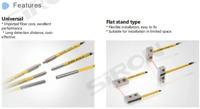 Siron K009 Through-Beam Fiber Optic Sensor Diffuse Reflection Sensor Quick Response Infrared Fiber Sensor