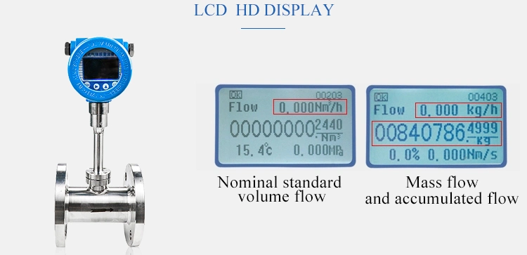 Gas Measurement Flow Monitor Plug in Thermal Mass Flow Meter for LPG