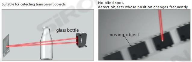 Siron K013 High Precision Sensor Detecting Various Glass and Transparent Objects Photoelectric Sensor