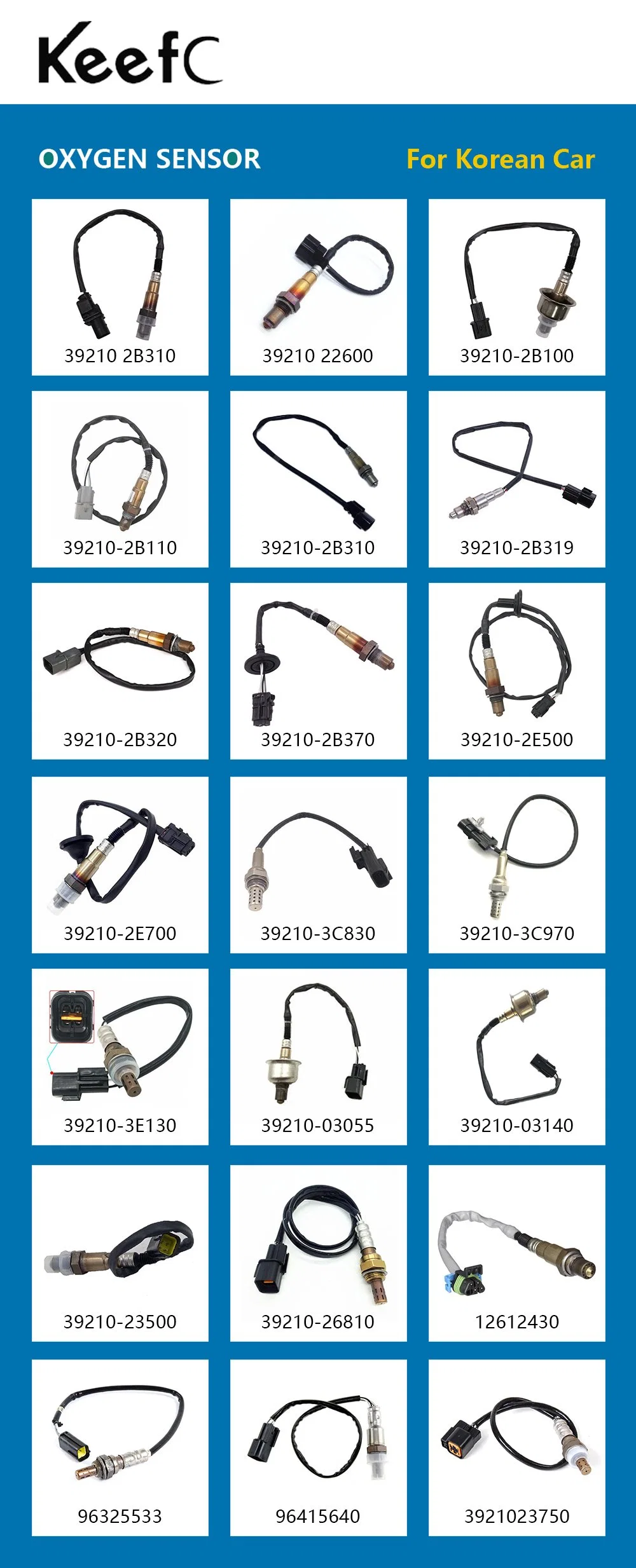 Keefc O2 Oxygen Sensor Upstream Air/Fuel Ratio 234-9009 8946748011 89467-48011 for Toyota Sienna Camry Lexus Rx300 G1r