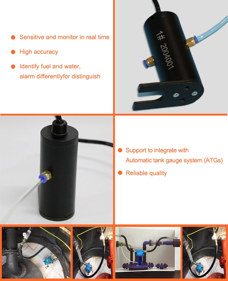 Gas Station Double-Wall Pipe Interstice Optical Leak Sensor