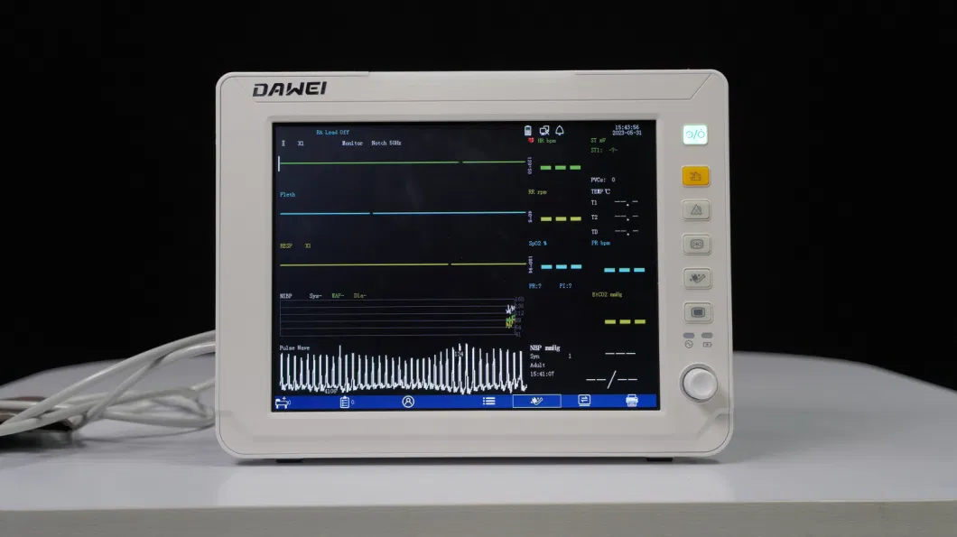 12.1 Inch Good Quality Hospital NIBP ECG Patient Monitor for Operating Room