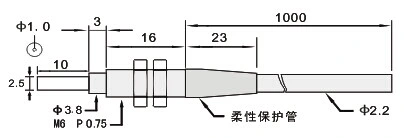 M6 Long Distance Amplifier Through Beam Head Optical Probe