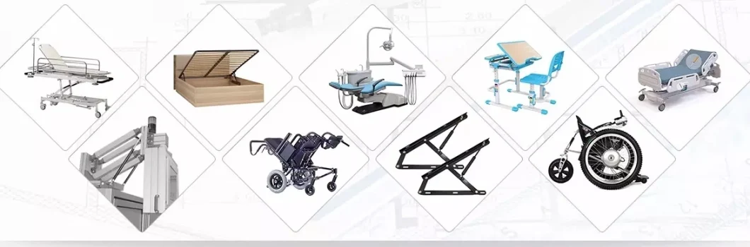 Medical Table Usage Lockbale Adjustable 200n Load Force Gas Sturts