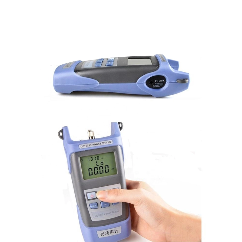 FTTH Fiber Optic Power Meter FTTH Fiber Optical Laser Source Power Meter Connector Cable Tester Optical Power Meter