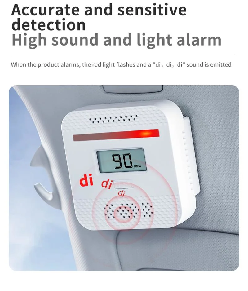 Gas Leak Alarm Standalone Combustible Co Detector Sensor Home Security