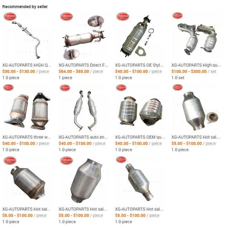 High Quality Universal Round Catalytic Converter with Oxygen Sensor Hole