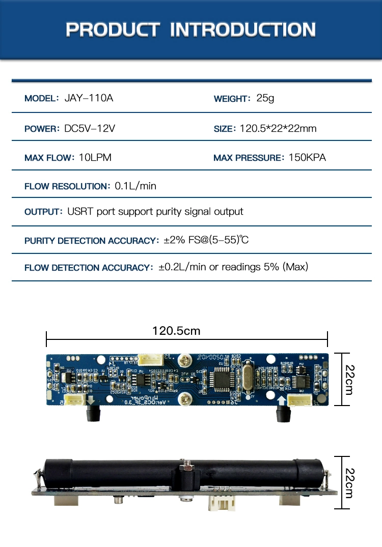 JAY-110A Monitoring System Ultrasonic Oxygen Sensor