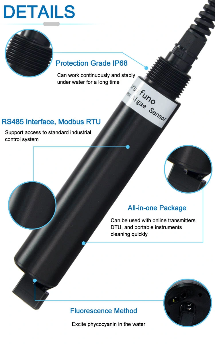 Diameter 45mm Water BGA Electrode pH/ORP Sensor with Automatic Cleaning Brush