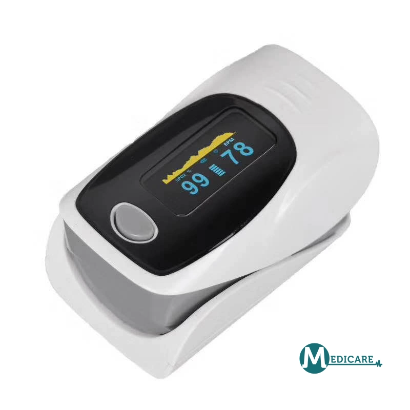 Finger Tip Pulse Oximeter Dual Color OLED Display Oximeter Blood Oxygen Meter