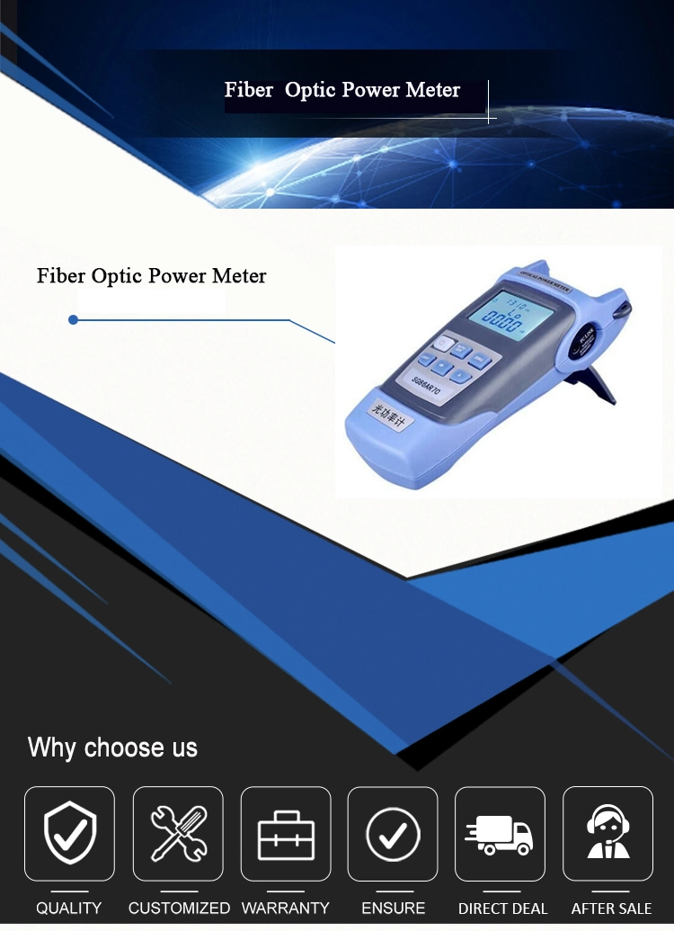 Laser Power Cable Tester FTTH Fiber Optic Optical Power Meter Build in 5MW Visual Fault Locator