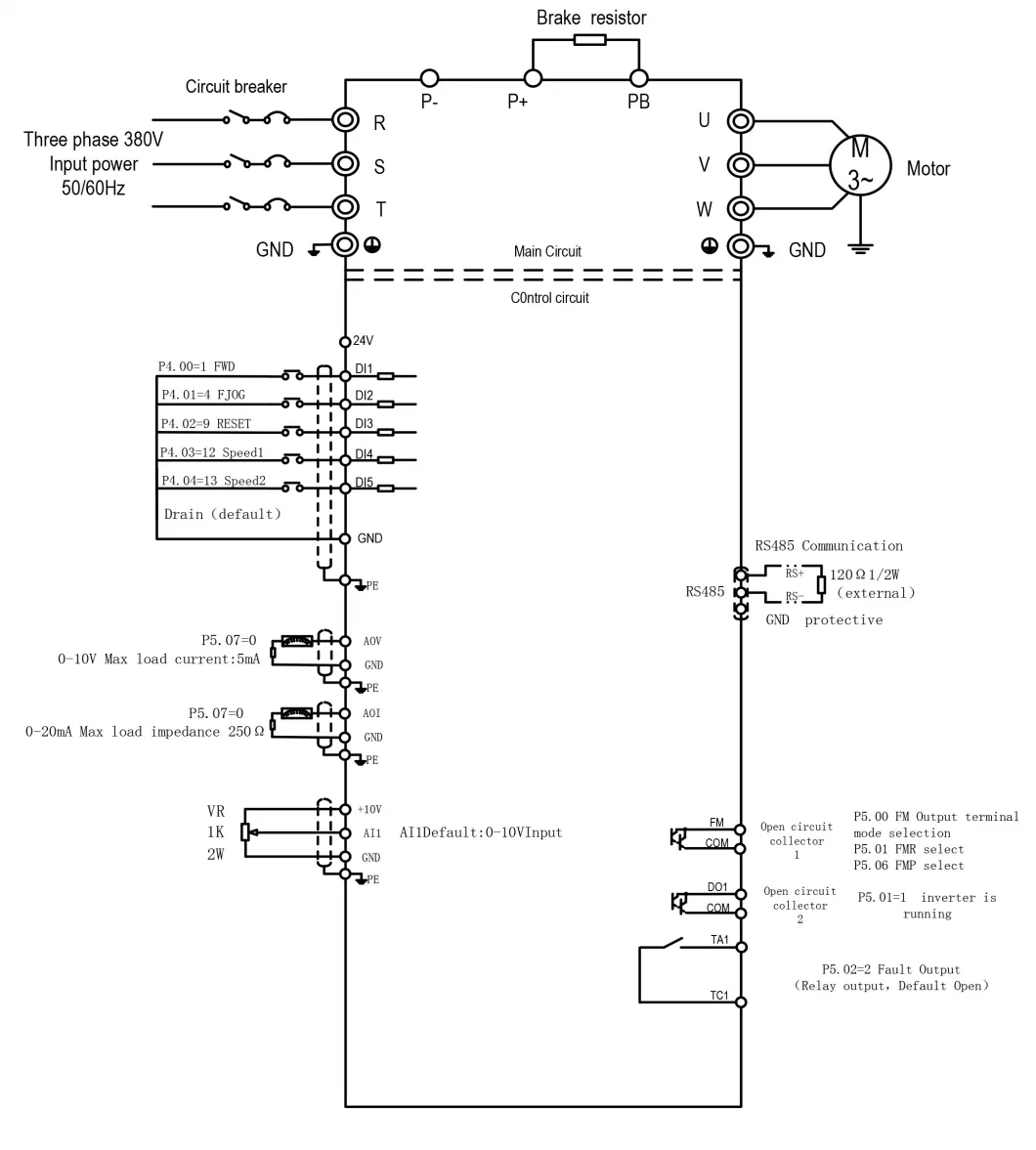 Similar Delta/Ls/FUJI H500 Series 2.2kw 3 Phase 380V Frequency Inverter/VFD/Motor Controller