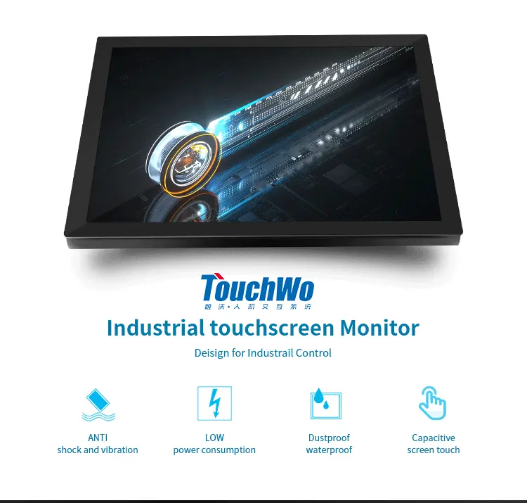Iot/HMI/Automatic IP65 Touch Screen 10.1 Inch Capacitive Touch Monitor Industrial Touch Display