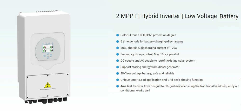 Deye Home Use Solar Hybrid Inverter Sun-8K-Sg01lp1 Solar Inverter MPPT Solar Converter for Sale