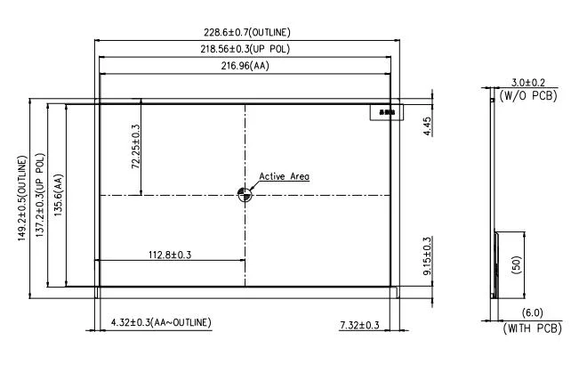 10.1-Inch 1280 X 800 Lvds TFT LCD Module for HMI