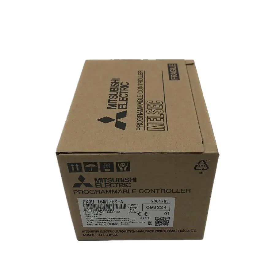 New in Box Fx3u-16mt/Es-a Mitsubishi PLC Programmable Logic Controller