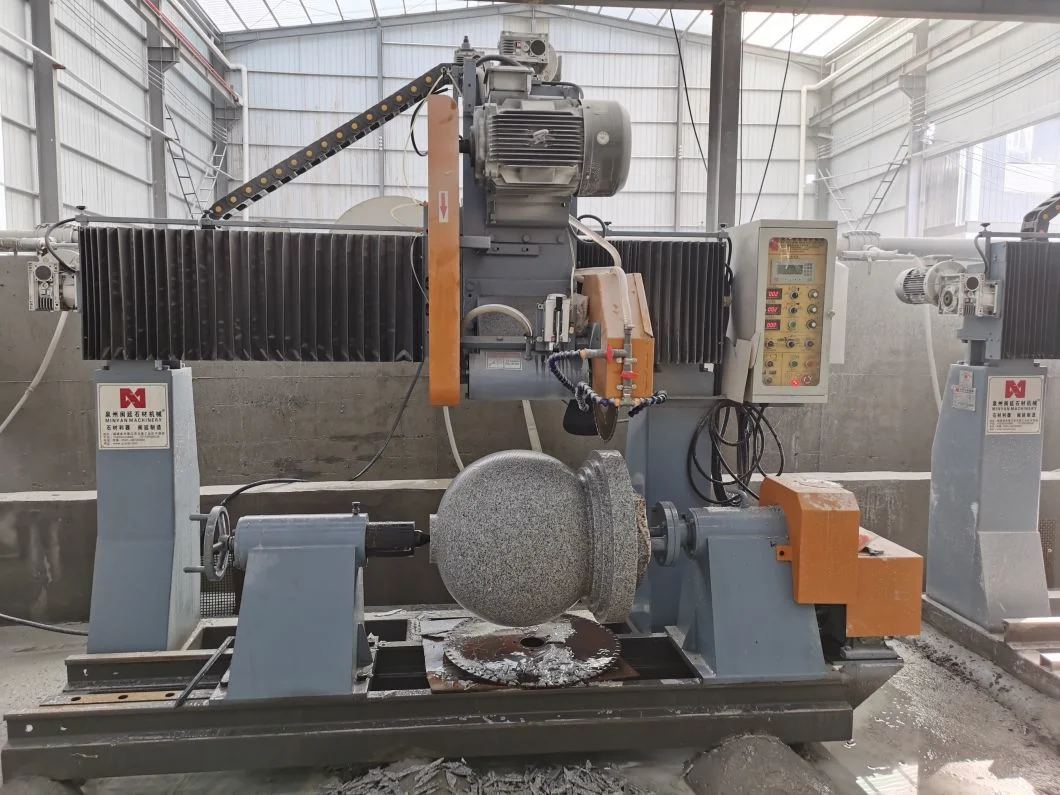Dialead Stone PLC CNC Column Ball Vase Baluster Balustrade Profiling Cutting Machine