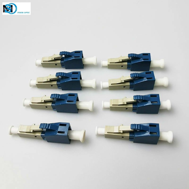 LC Multimode to LC Singlemode Fiber Optic Hybrid Optical Attenuator Converter