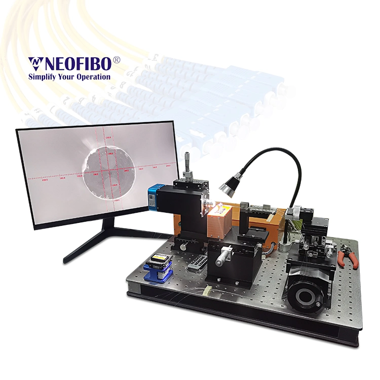 Neofibo Pmf-425p-Mt V-Groove PLC Polarization Maintaining Fibers Optical Fiber Alignment System
