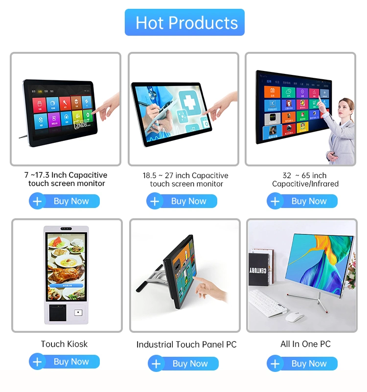 Cheap TFT LCD 10 10.1 Inch Restaurant Touch Screen Computer Monitor with USB HMI VGA