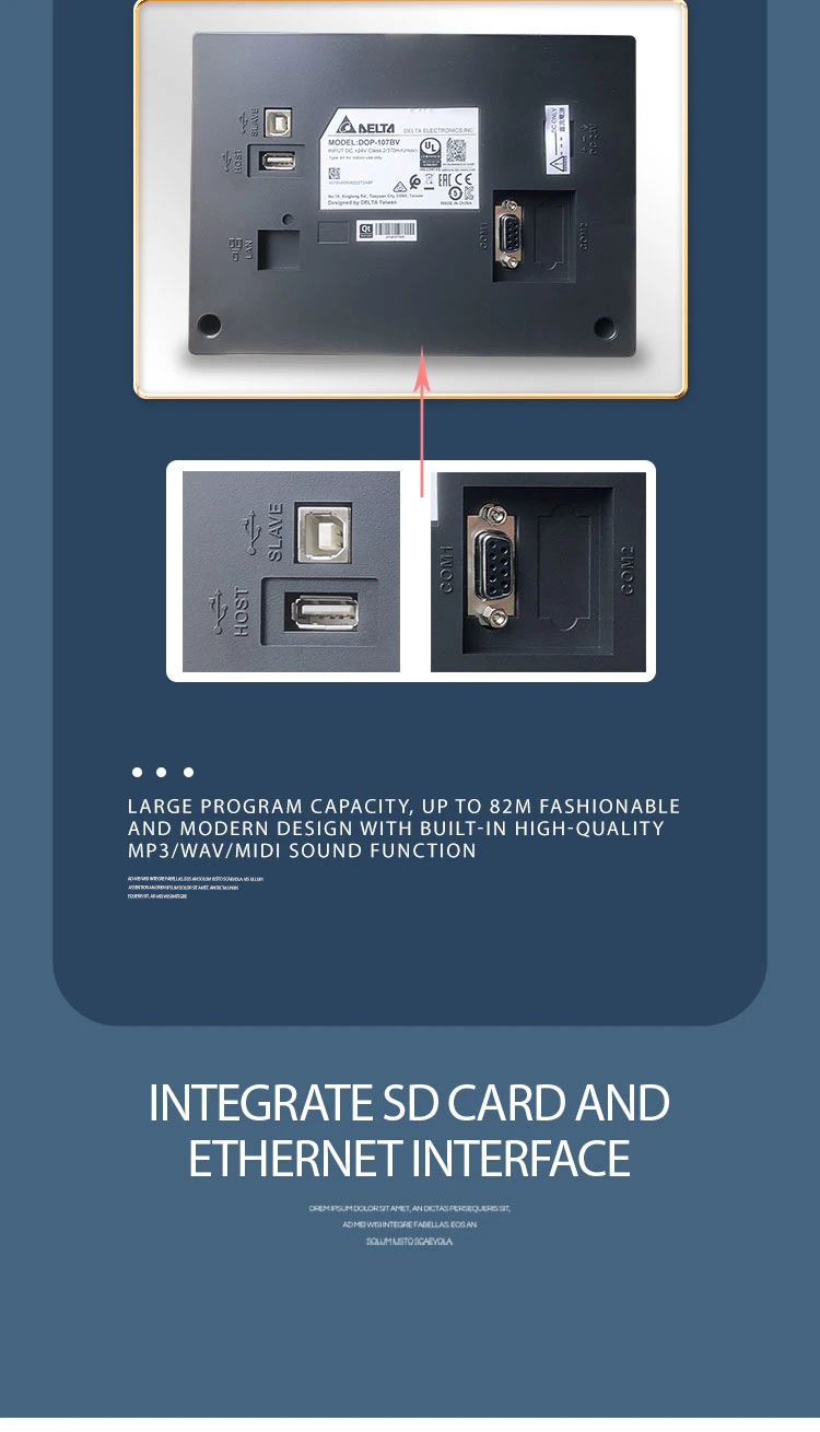 100% Original Delta Human Machine Interface HMI Touch Screen Panel