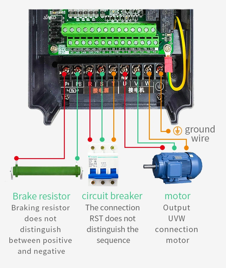 4kw Variable Frequency Inverter of 230V for Motor Speed Low Cost