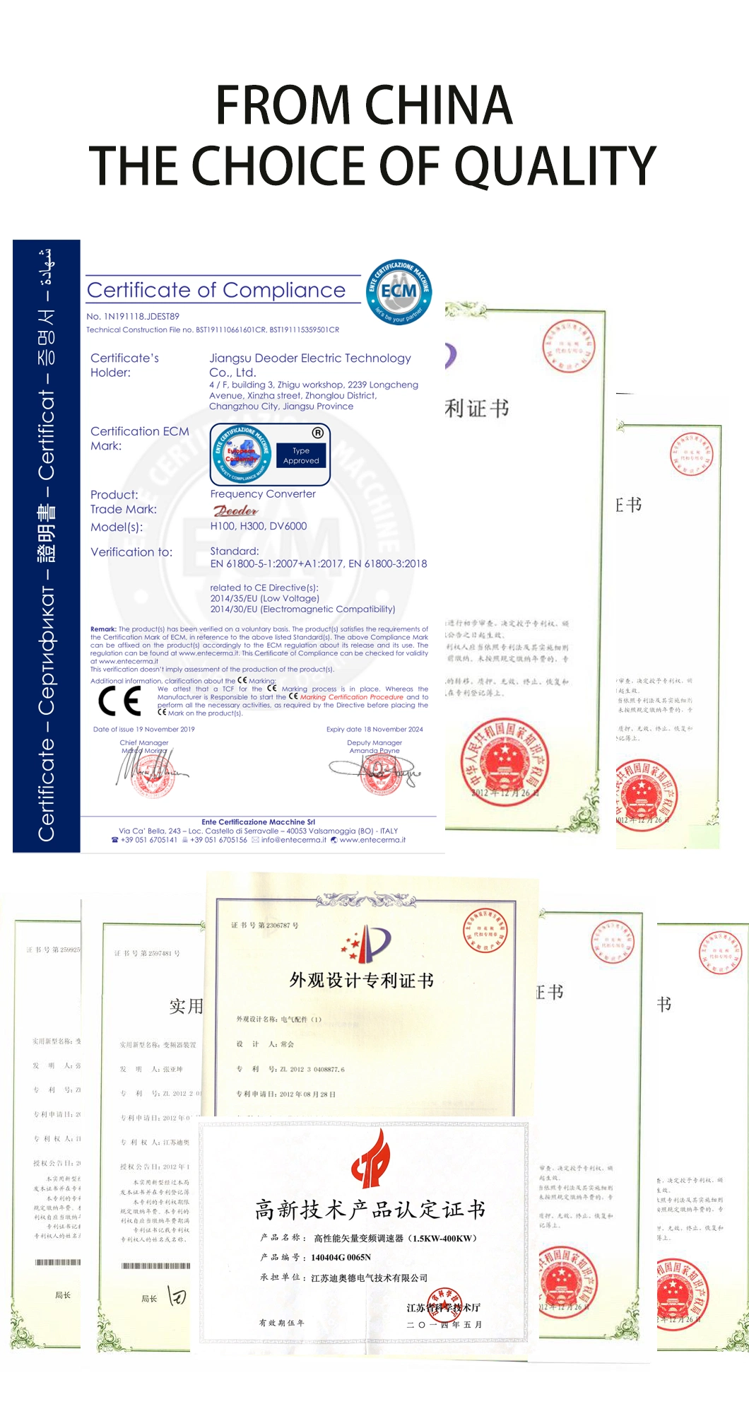 E EL Series AC Motor Drives Delta VFD Inverter