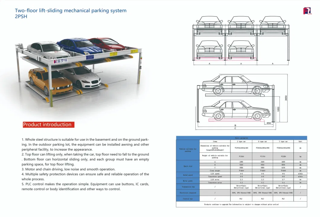 China PLC Control Automatic Car 360 Degree Panoramic Robotic Parking System