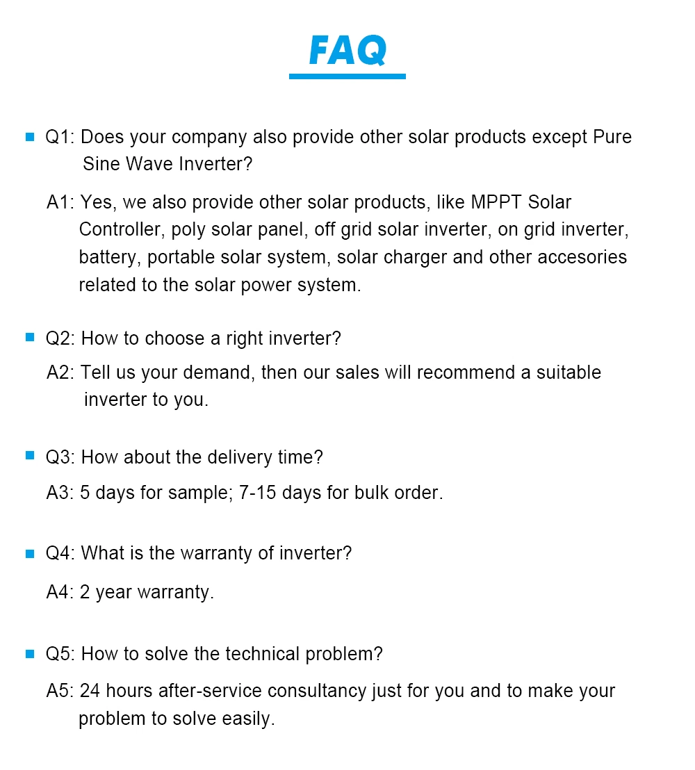 Low Frequency on off Grid Home Solar Inverter 6000W