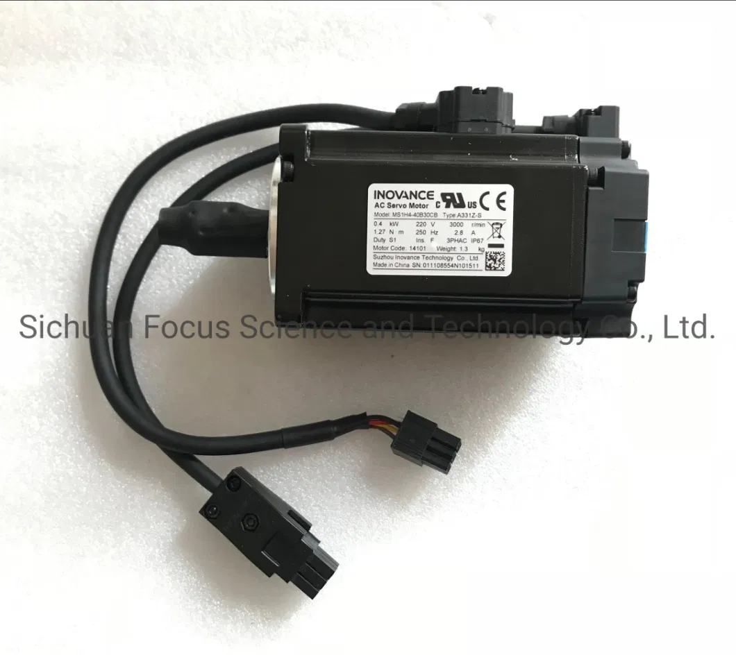 750W 3000rpm 4.8A AC Servo Motor Ms1h4-75b30CB-A334z for Inovance Servo Drive