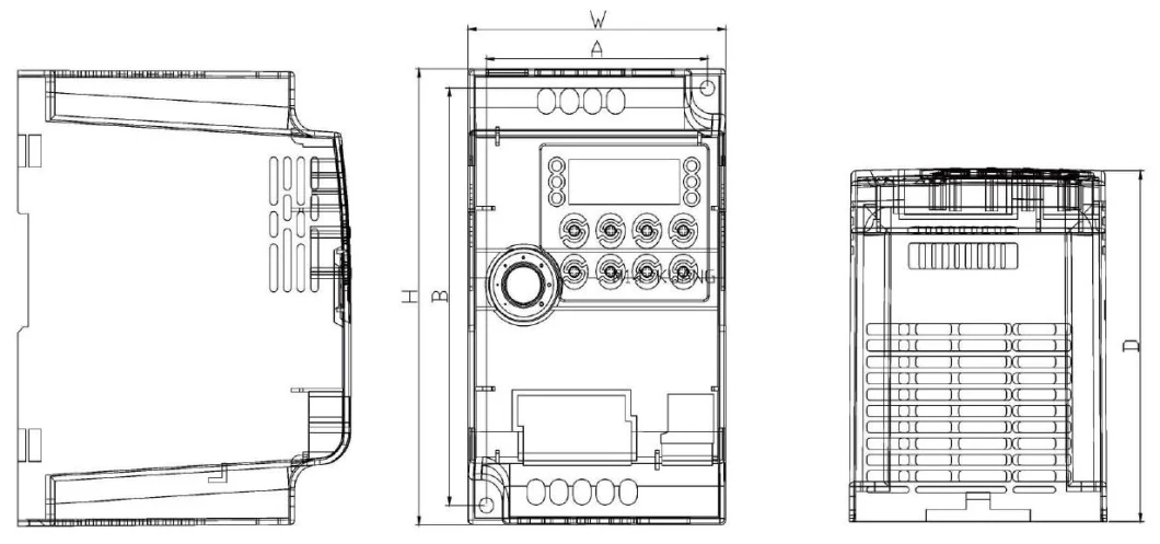 Similar Delta/FUJI AC Drive 1.5kw Three Phase VFD Single Tube Type VFD Frequency Inverter/Power Supply/Converter/Motor Controller