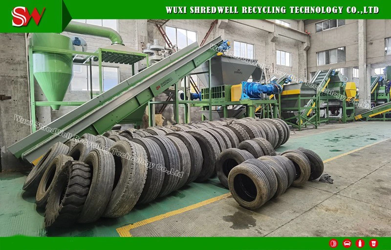 Siemens PLC Control for Crumb Rubber Plant Shredding Scrap Tire System