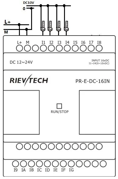 DC Pure Input Expansion Module for Pr Series Programmable Logic Controller PLC for Intelligent Control Pr-E-DC-16in