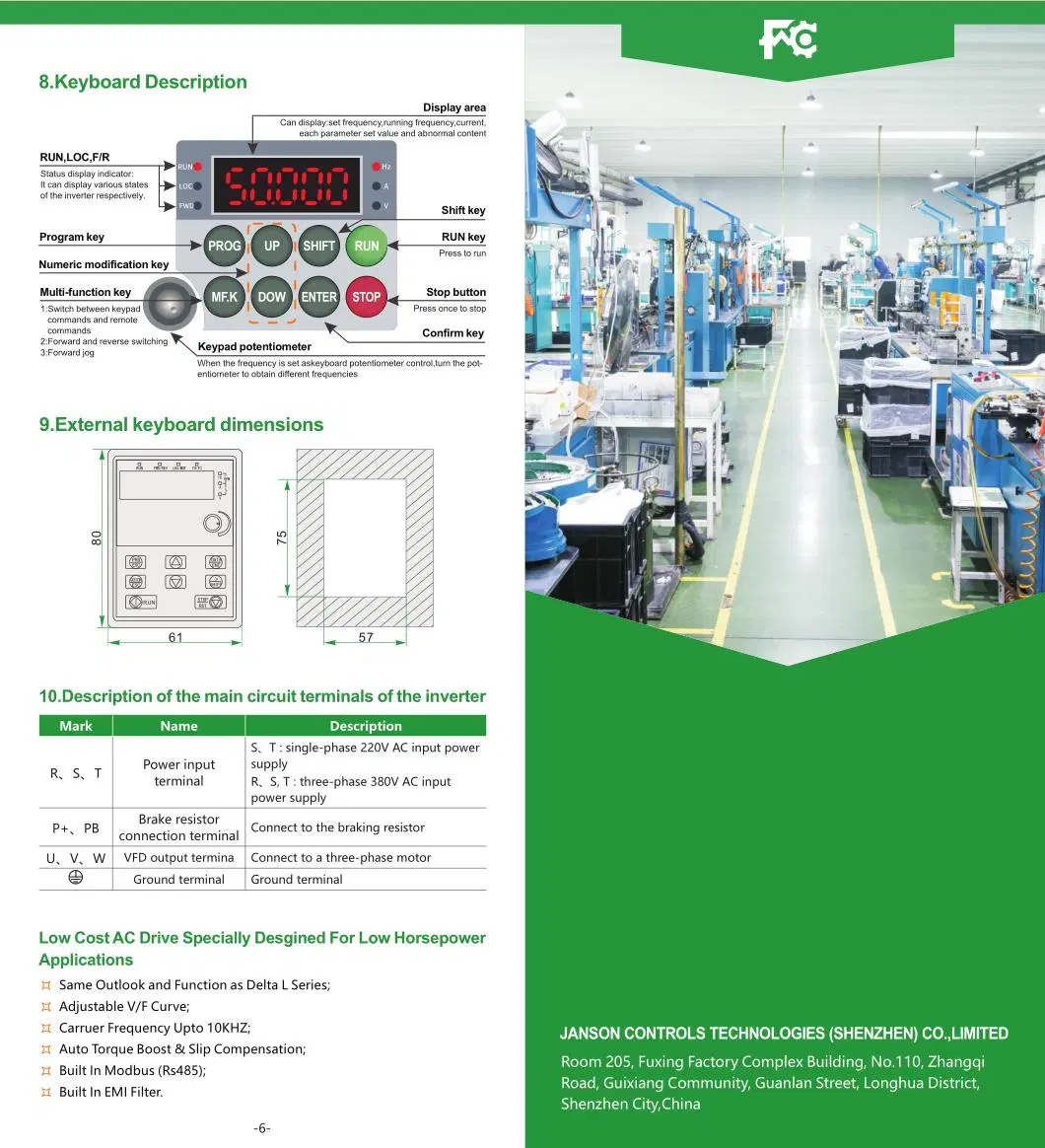 Single &amp; Three Phase Motor Frequency Converter AC Drive 50Hz 60Hz Frequency Inverter