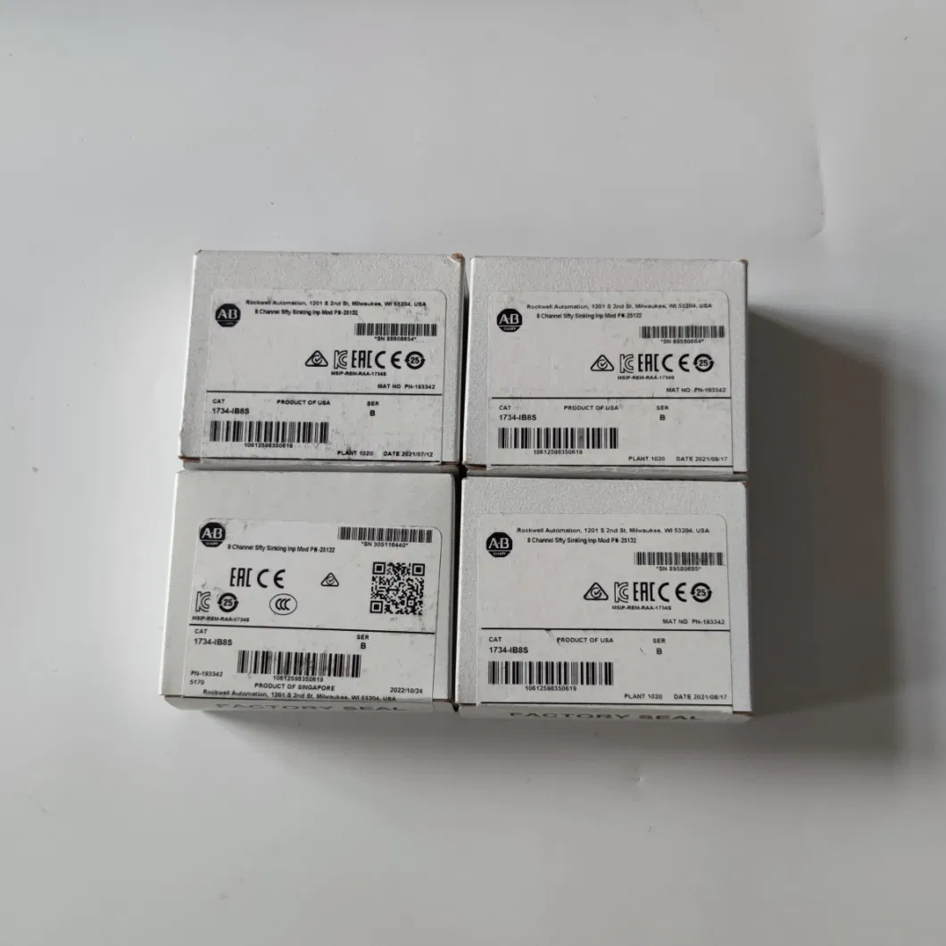 Original PLC Manufacturers 1734-OE2c/1492-Ebj16-B 1492-Ifm40d24A-2 1492-J4-B 1492-J4-G 1585j-M8cbjm-3 1734-Aentr 1734-Ib8 1734-Ib8s 1734-Ob8e 1734-Ob8s 1734-Tb