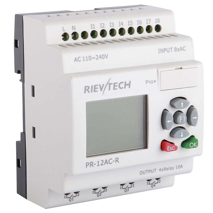 Factory Price Programmable Logic Controller PLC for Intelligent Control (Programmable Relay PR-12AC-R-HMI)