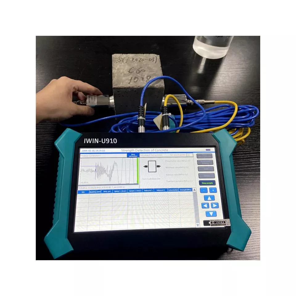 2 Channels Pile Sonic Test Concrete Ultrasonic Tester Pile Sonic Logging Pile Sonic Tester Pile Integrity Sonic Logging Instrument Sonic Pile Driving Instrument