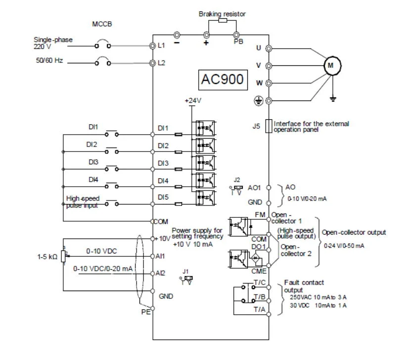 High Frequency 5.5kw 380V/220V Inverter Solar Pump Invert VFD Drive Delta DC to DC Converter with CE