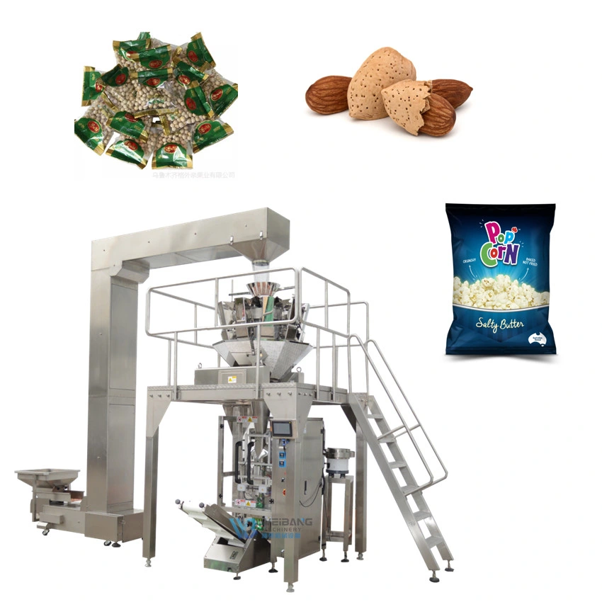 Sunflowder Seeds Automatic Multi-Head Weigher Packing System with PLC Control