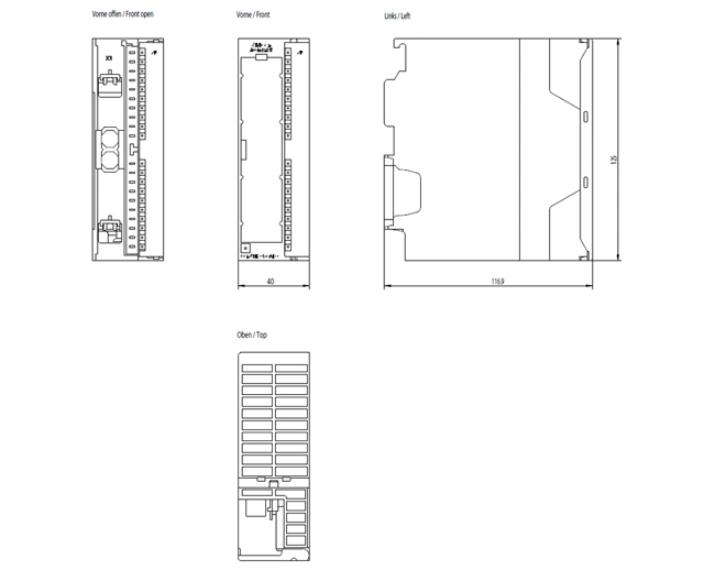 New and Original Programmable Logic Controller PLC Simatic S7 6es7332-5HD01-0ab0 Analog Module