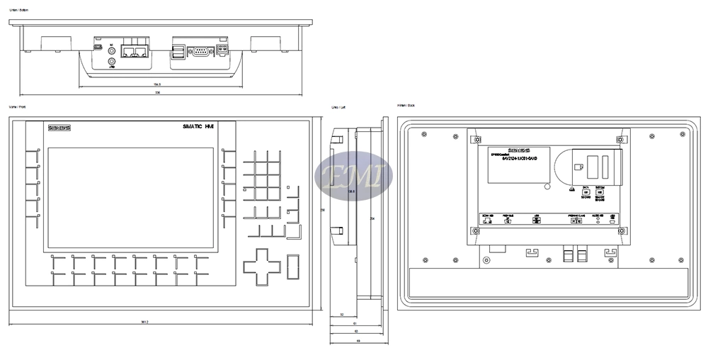 6AV2124-1jc01-0ax0 Operation 9&quot; Widescreen TFT Display HMI PLC Monitors