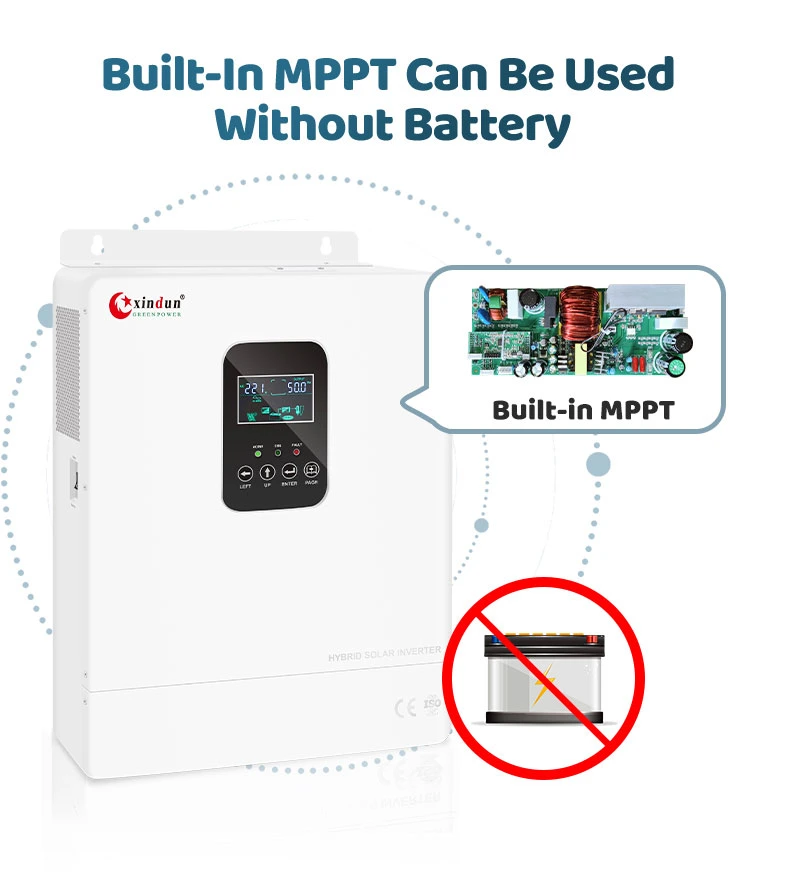 1kw 2kw 3kw 4kw 5kw 6kw 24V 48V Pure Sine Wave off Grid Hybrid MPPT Solar Power Panel Inverter