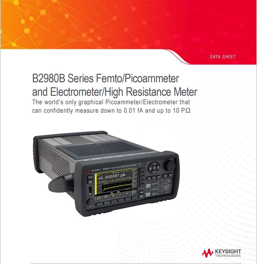 Keysight B2981b Femto / Picoammeter Model with Graphic Interface 0.01fa