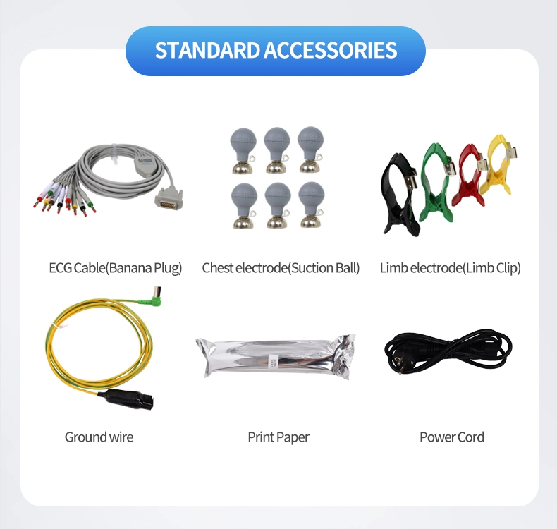 Contec External Equipment China Handle Design Electrocardiograph Monitor ECG Machine