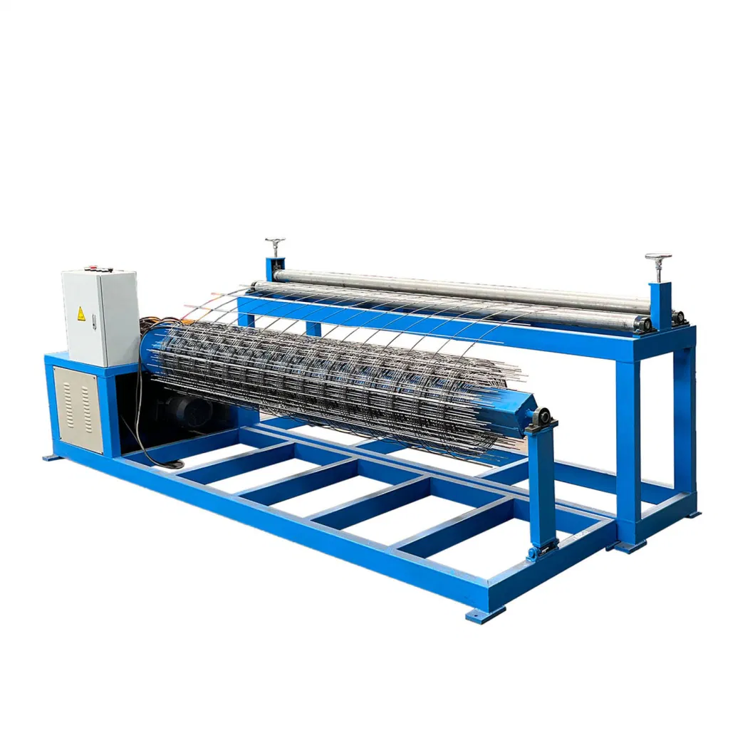 Wanzhong PLC and Touch Screen Control 3.0-5.0mm Automatic Brc Roll Mesh Wire Mesh Making Machine in Algeria